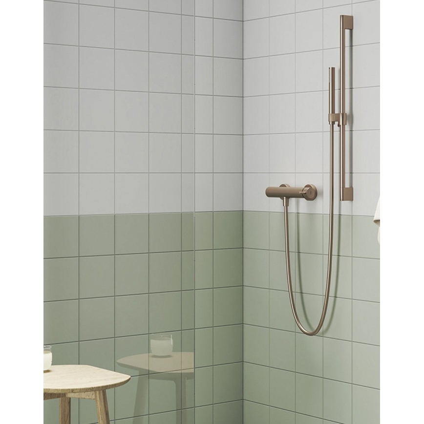 Ravak X07P715 - Barre de douche 70 cm, finition dorée brossée