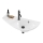 Ravak XJ1L1100000 - Lavabo sospeso AVOCADO 85x45 cm marmo colato/bianco