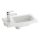 Ravak XJGL1100000 - Lavabo mural CHROME 40x22 cm marbre coulé/blanc