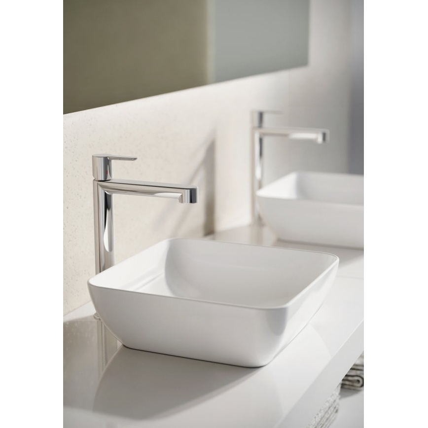 Ravak XJX01138001 - Lavabo à poser UNI SLIM 38x38 cm céramique/blanc