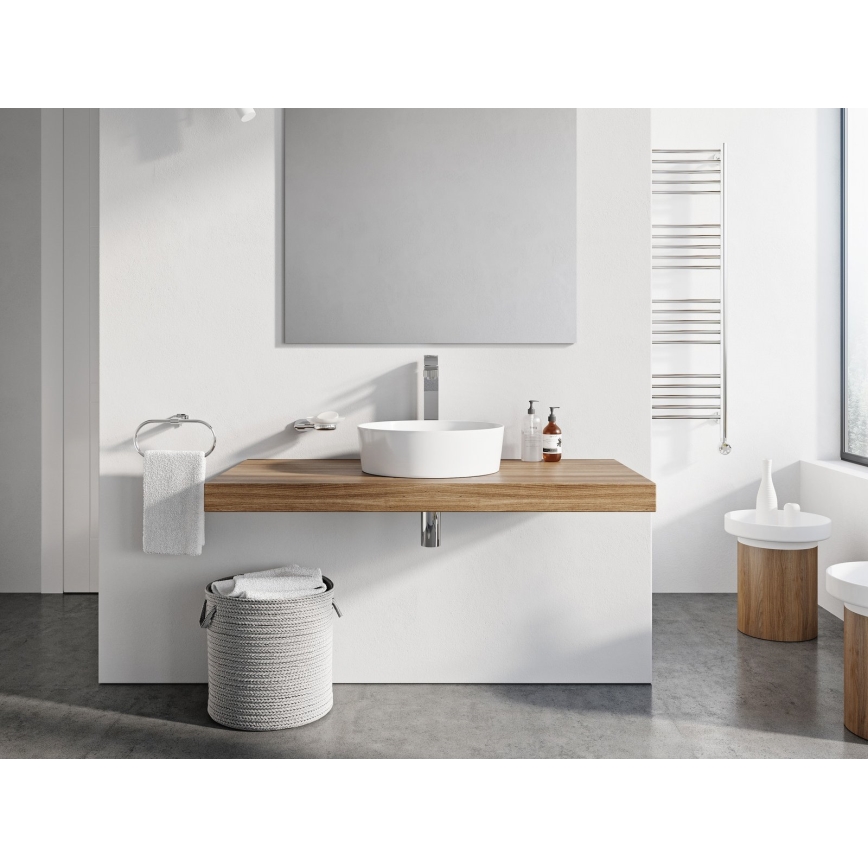 Ravak XJX01140001 - Lavabo da appoggio UNI Ø 40 cm ceramica/bianco