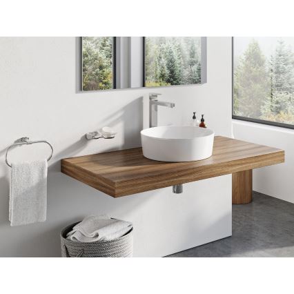 Ravak XJX01140002 - Lavabo da appoggio UNI SLIM 40 cm ceramica/bianco