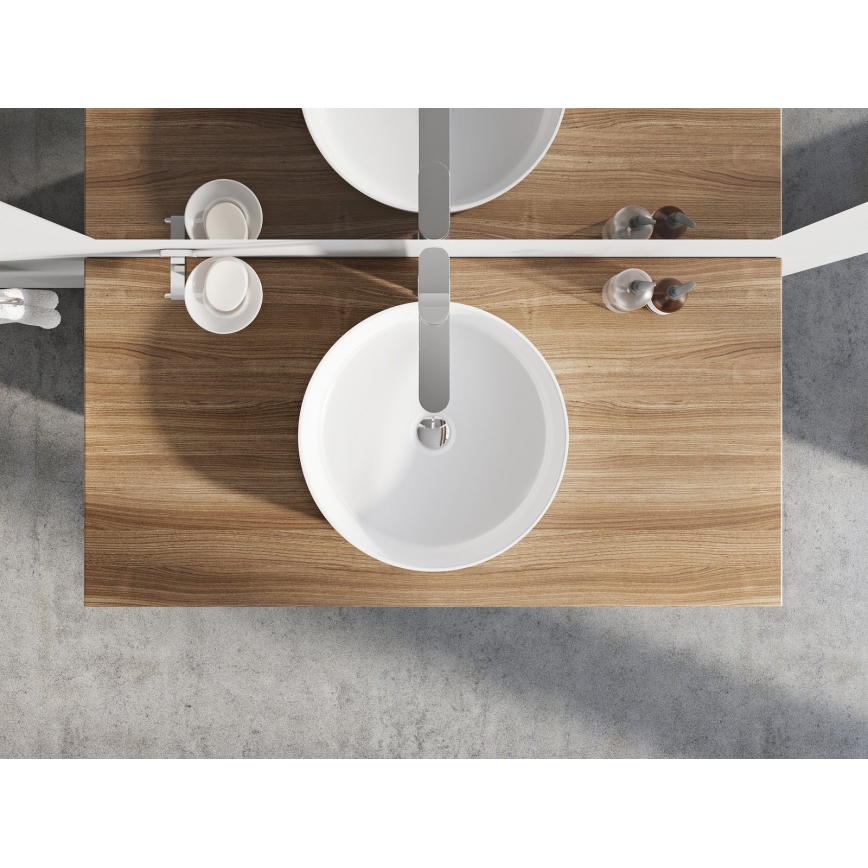 Ravak XJX01140002 - Lavabo da appoggio UNI SLIM 40 cm ceramica/bianco