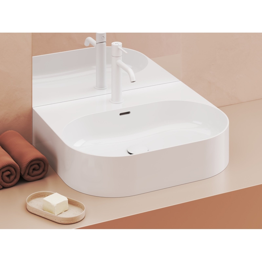 Ravak XJX01155004 - Lavabo da appoggio CERAMIC SLIM 55x45 cm ceramica/bianco