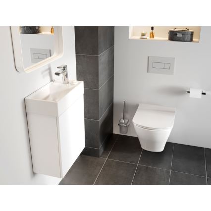 Ravak XJX01240000 - Aufsatzwaschbecken VEDA SLIM 40x22 cm Keramik/weiß