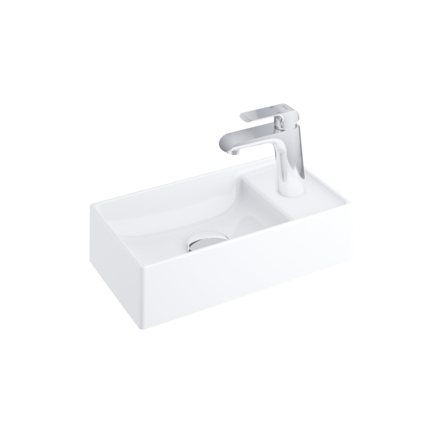 Ravak XJX01240000 - Aufsatzwaschbecken VEDA SLIM 40x22 cm Keramik/weiß