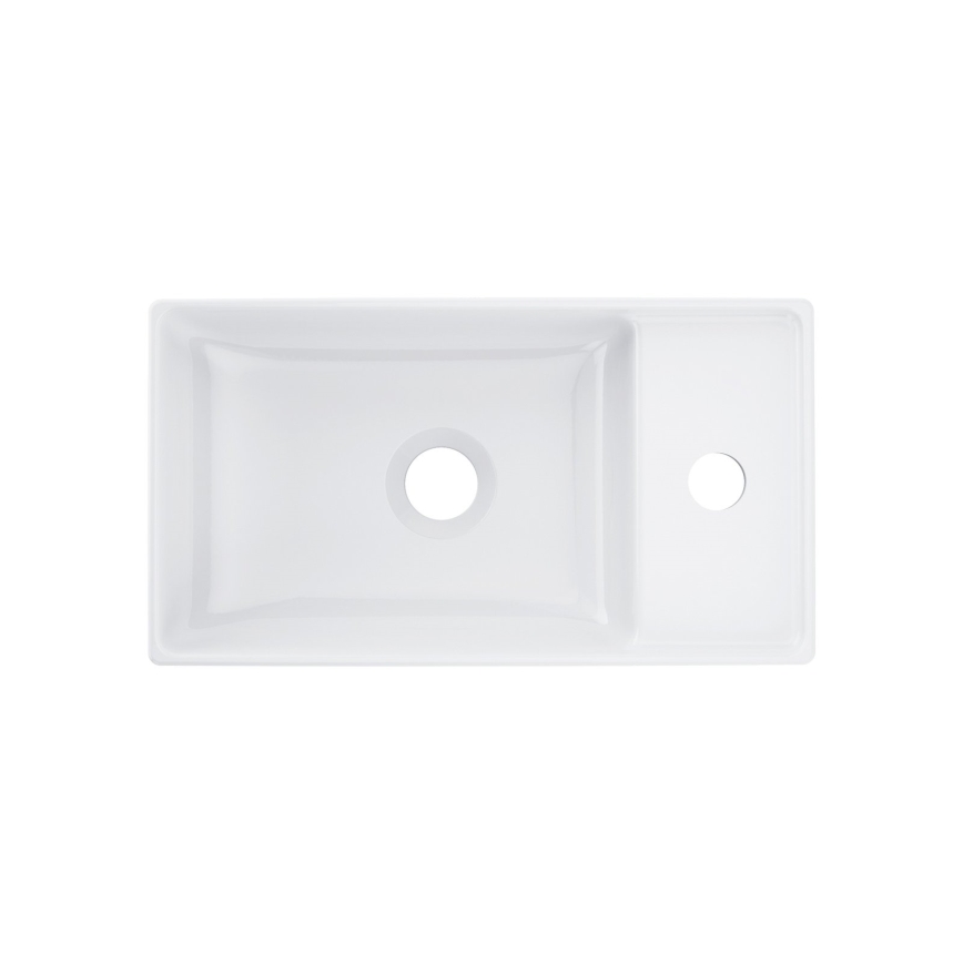 Ravak XJX01240000 - Aufsatzwaschbecken VEDA SLIM 40x22 cm Keramik/weiß