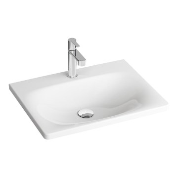 Ravak XJX01250000 - Lavabo da incasso BALANCE 50x46,5 cm ceramica/bianco