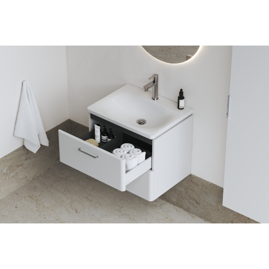 Ravak XJX01250000 - Lavabo encastré BALANCE 50x46,5 cm céramique/blanc