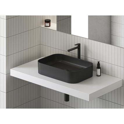 Ravak XJX0D155001 - Vasque à poser CERAMIC SLIM 55 x 37 cm, céramique/noir