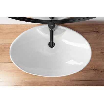 REA-00692 - Lavabo da appoggio ROSA 44x66 cm ceramica/bianco lucido