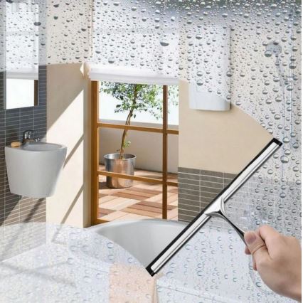 REA-70000 - Raclette pour vitres avec support, chrome brillant