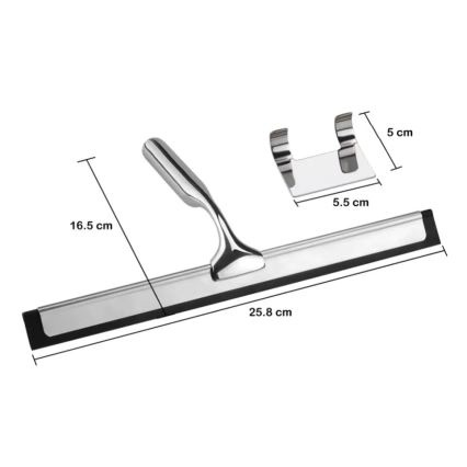 REA-70000 - Raclette pour vitres avec support, chrome brillant