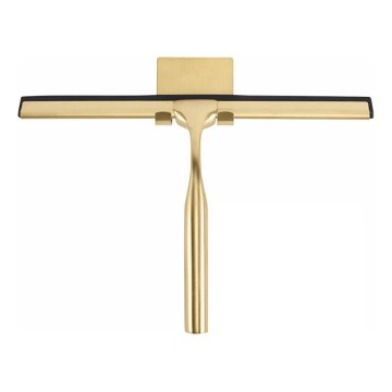 REA-72069 - Spatola per vetri con supporto, finitura oro spazzolata