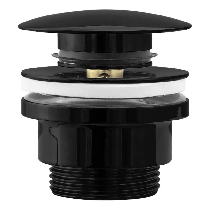 REA-A4100 - Piletta per lavabo CLICK-CLACK Ø 6,4 cm, nero lucido