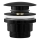 REA-A4100 - Waschbecken-Ablauf CLICK-CLACK Ø 6,4 cm, Hochglanz-Schwarz