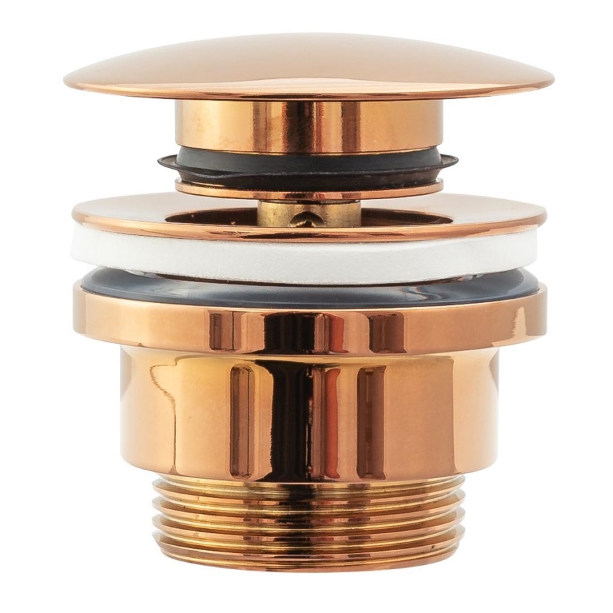 REA-A533A - Bonde de lavabo clic-clac Ø 6,4 cm, finition or rose