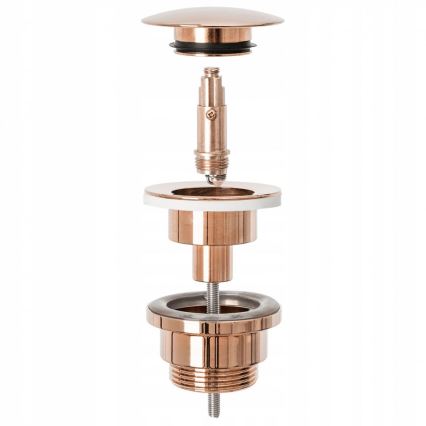 REA-A533A - Bonde de lavabo clic-clac Ø 6,4 cm, finition or rose