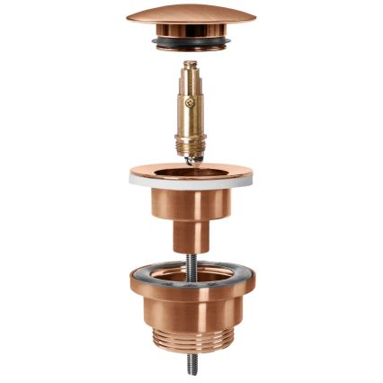 REA-A5632 - Bonde pour lavabo CLICK-CLACK Ø 6,4 cm, cuivre brossé