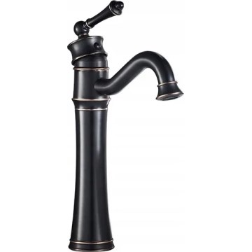 REA-B0227 - Miscelatore per lavabo VINTAGE OLD RETRO 31 cm nero