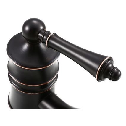 REA-B0227 - Miscelatore per lavabo VINTAGE OLD RETRO 31 cm nero