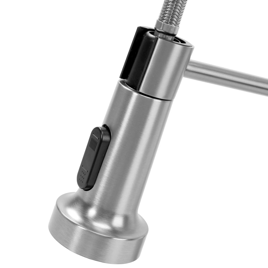 REA-B0417 - Rubinetto da cucina COLIN con doccetta estraibile 42,5 cm, finitura nichel