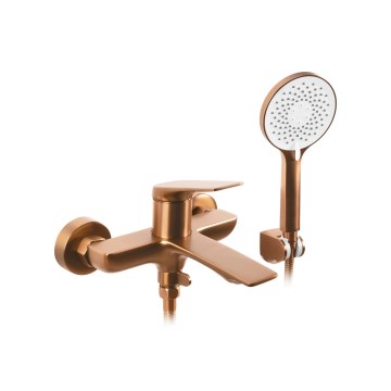 REA-B0492 - Wannen-Armatur-Set AVALON gebürstetes Kupfer