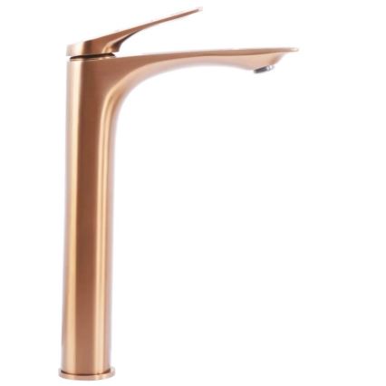 REA-B0493 - Mitigeur de lavabo AVALON 30 cm, finition cuivre brossé