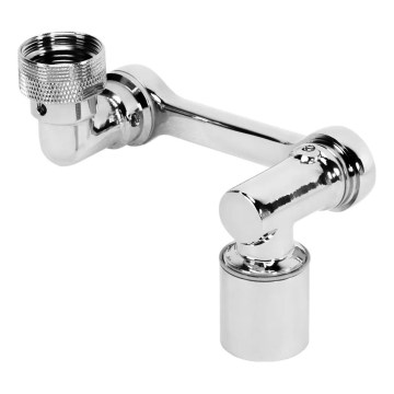REA-B0660 - Attacco girevole per miscelatore da lavabo, finitura cromo lucido