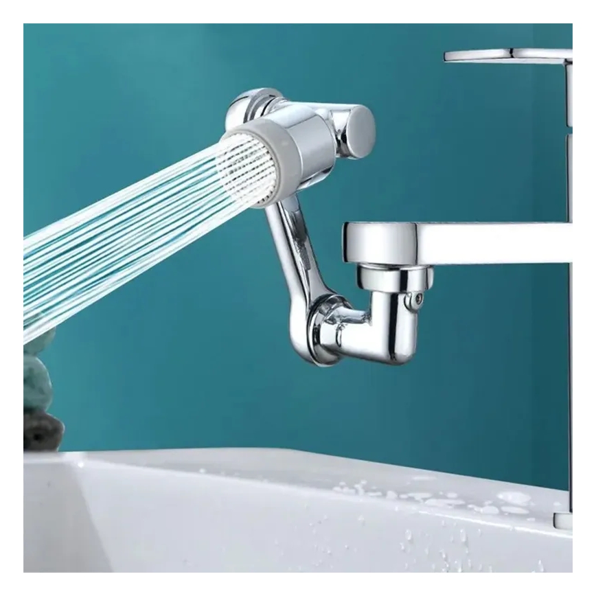 REA-B0660 - Attacco girevole per miscelatore da lavabo, finitura cromo lucido