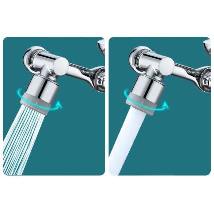 REA-B0660 - Drehbarer Aufsatz für Waschbeckenarmatur, hochglanzverchromt