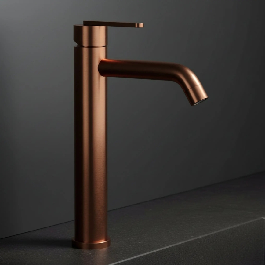REA-B0971 - Mitigeur lavabo ONTARIO 30 cm, finition cuivre brossé