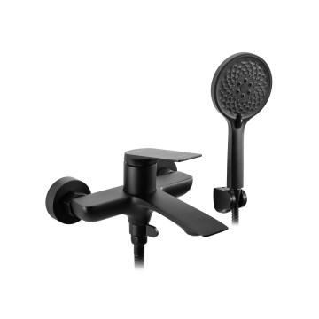 REA-B1128 - Badewannen-Set AVALON in Schwarz