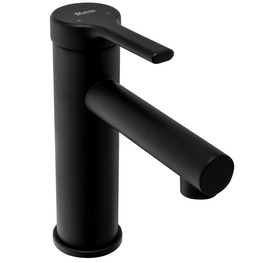 REA-B2017 - Miscelatore per lavabo PIXEL 16,5 cm nero opaco