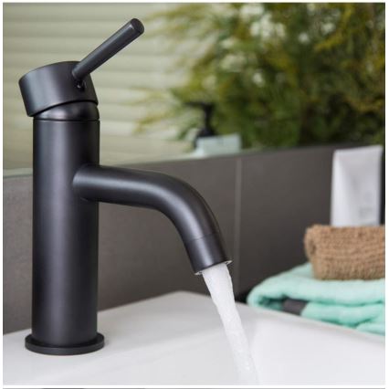REA-B4102 - Mitigeur pour lavabo LUNGO 16,5 cm noir