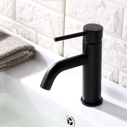 REA-B4102 - Mitigeur pour lavabo LUNGO 16,5 cm noir