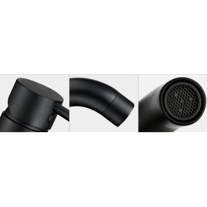 REA-B4102 - Mitigeur pour lavabo LUNGO 16,5 cm noir