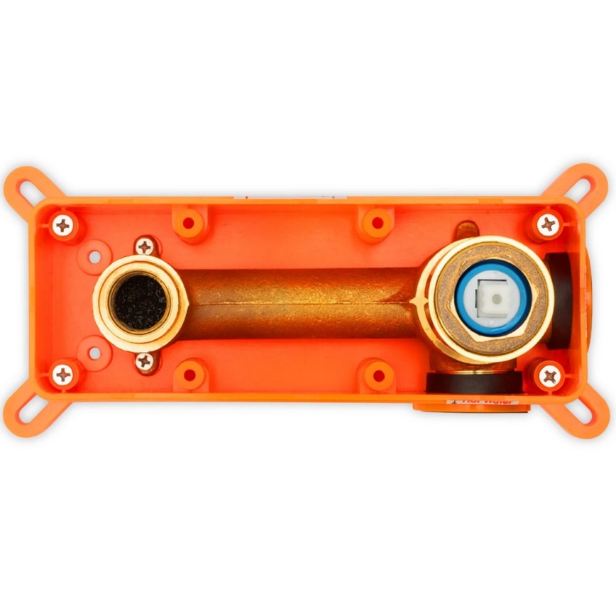 REA-B4109 - Miscelatore per lavabo ad incasso LUNGO, finitura oro spazzolato