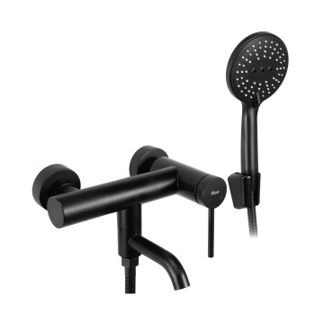 REA-B4240 - Ensemble pour baignoire CLIF noir mat