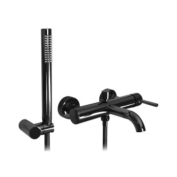 REA-B4422 - Set per vasca LUNGO nero lucido