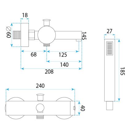 REA-B4524 - Kit baignoire PIXEL doré