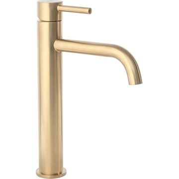 REA-B4526 - Miscelatore per lavabo LUNGO 28 cm, oro spazzolato