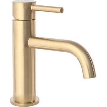 REA-B4527 - Miscelatore per lavabo LUNGO 16,5 cm, oro spazzolato
