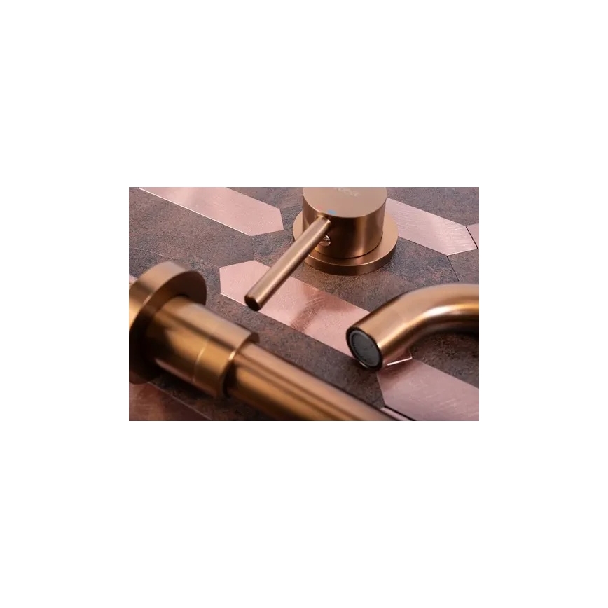 REA-B4600 - Mitigeur pour lavabo encastrable LUNGO, finition cuivre brossé