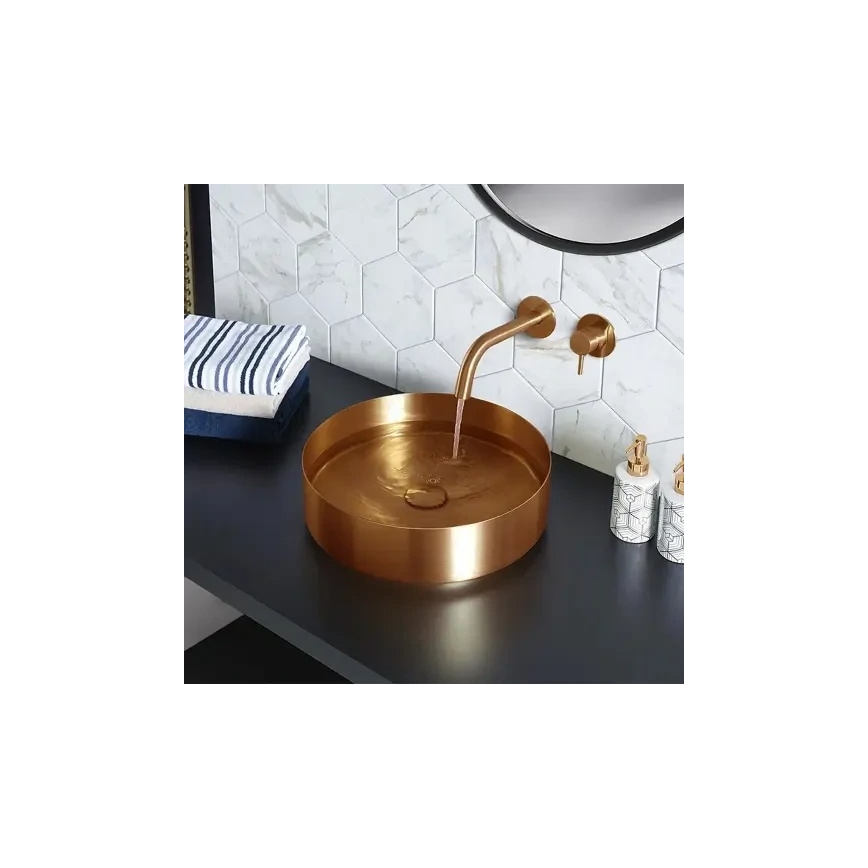 REA-B4600 - Mitigeur pour lavabo encastrable LUNGO, finition cuivre brossé