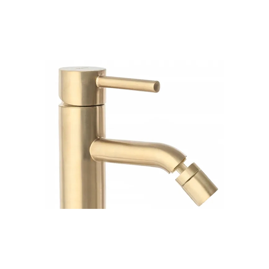 REA-B4702 - Miscelatore per bidet LUNGO 17 cm oro spazzolato