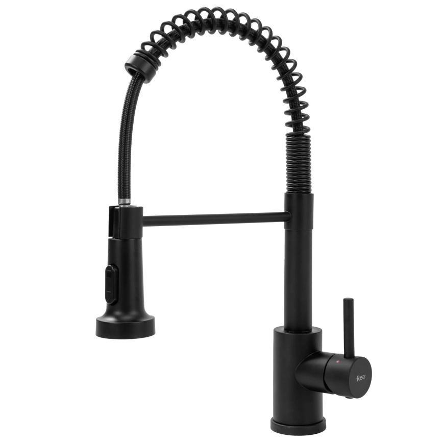 REA-B4820 - Miscelatore da cucina con doccetta estraibile COLIN 42,5 cm nero