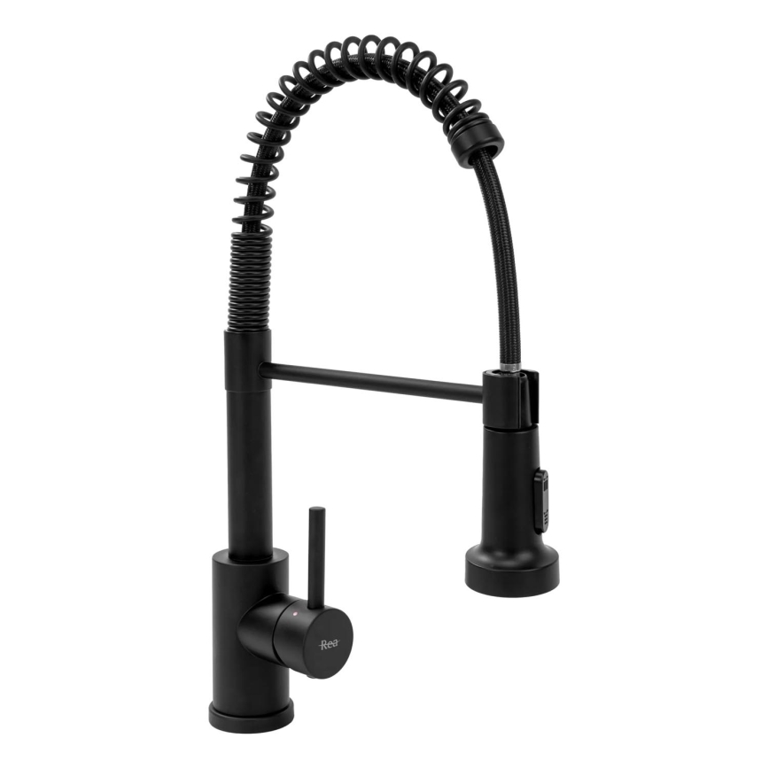 REA-B4820 - Mitigeur d'évier avec douchette extractible COLIN 42,5 cm noir