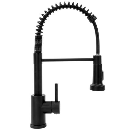 REA-B4820 - Mitigeur d'évier avec douchette extractible COLIN 42,5 cm noir
