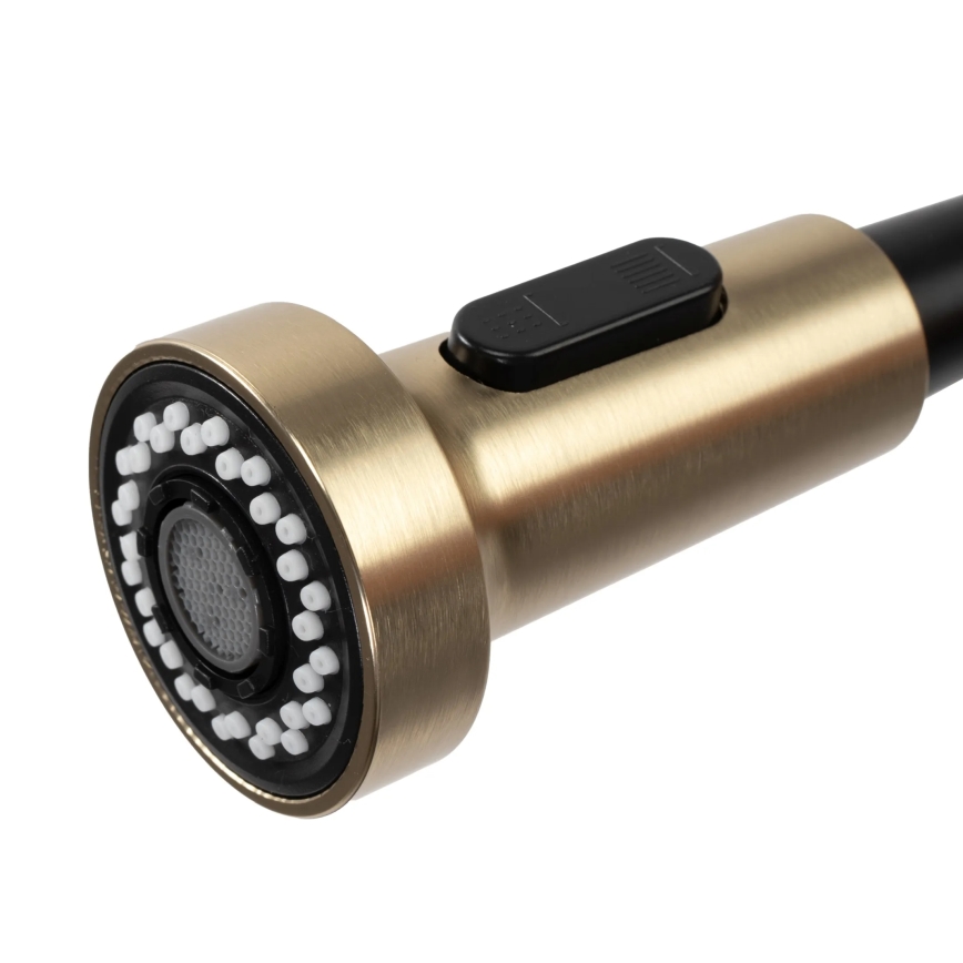 REA-B4821 - Mitigeur d'évier COLIN 42,5 cm avec douchette extractible, fini doré brossé